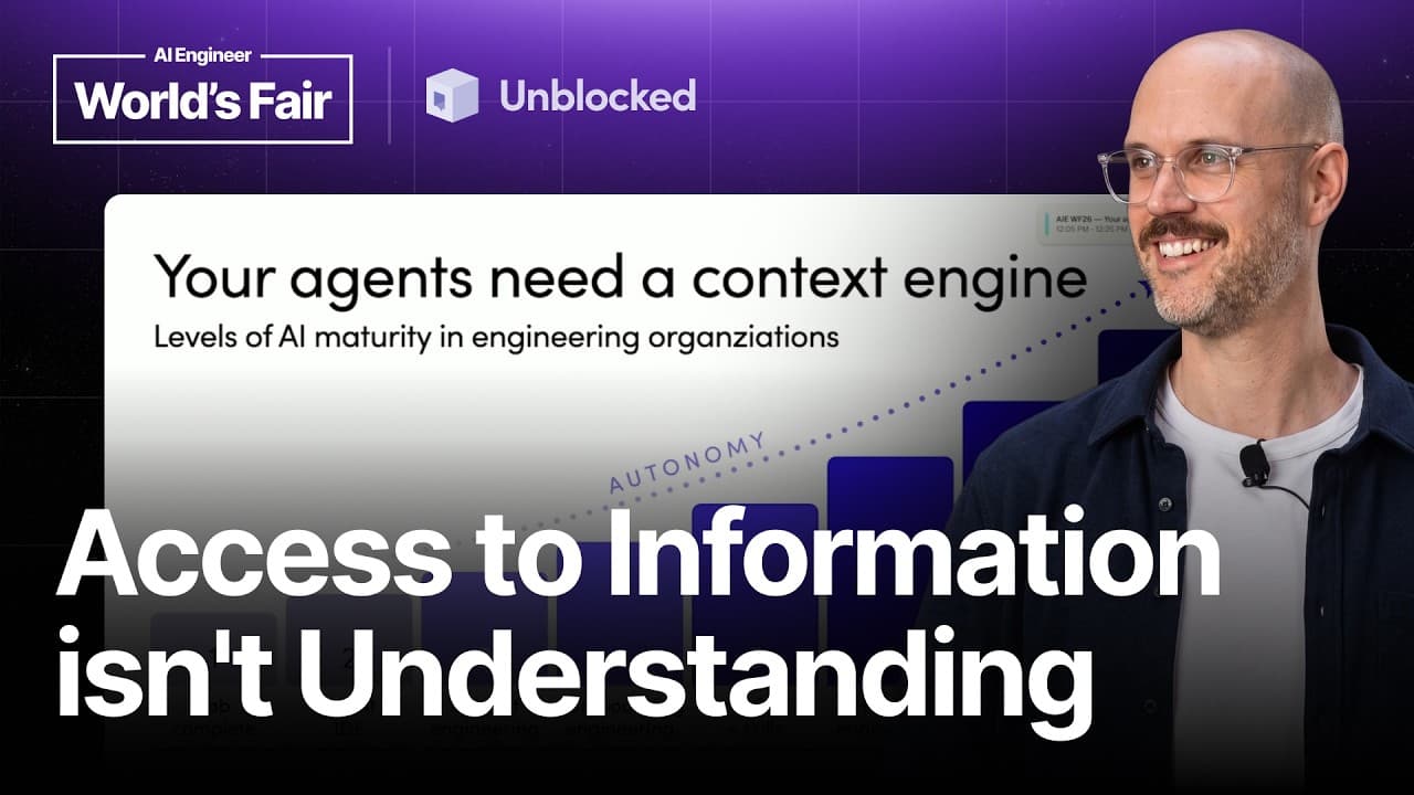 Your agents lack context: Here's how to fix "You're absolutely right!" — Brandon Waselnuk, Unblocked