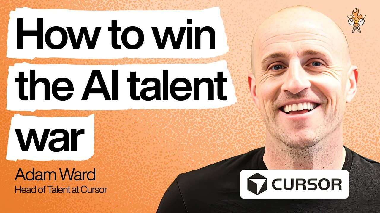 The playbook for building high talent density teams | Adam Ward, Head of Talent at Cursor